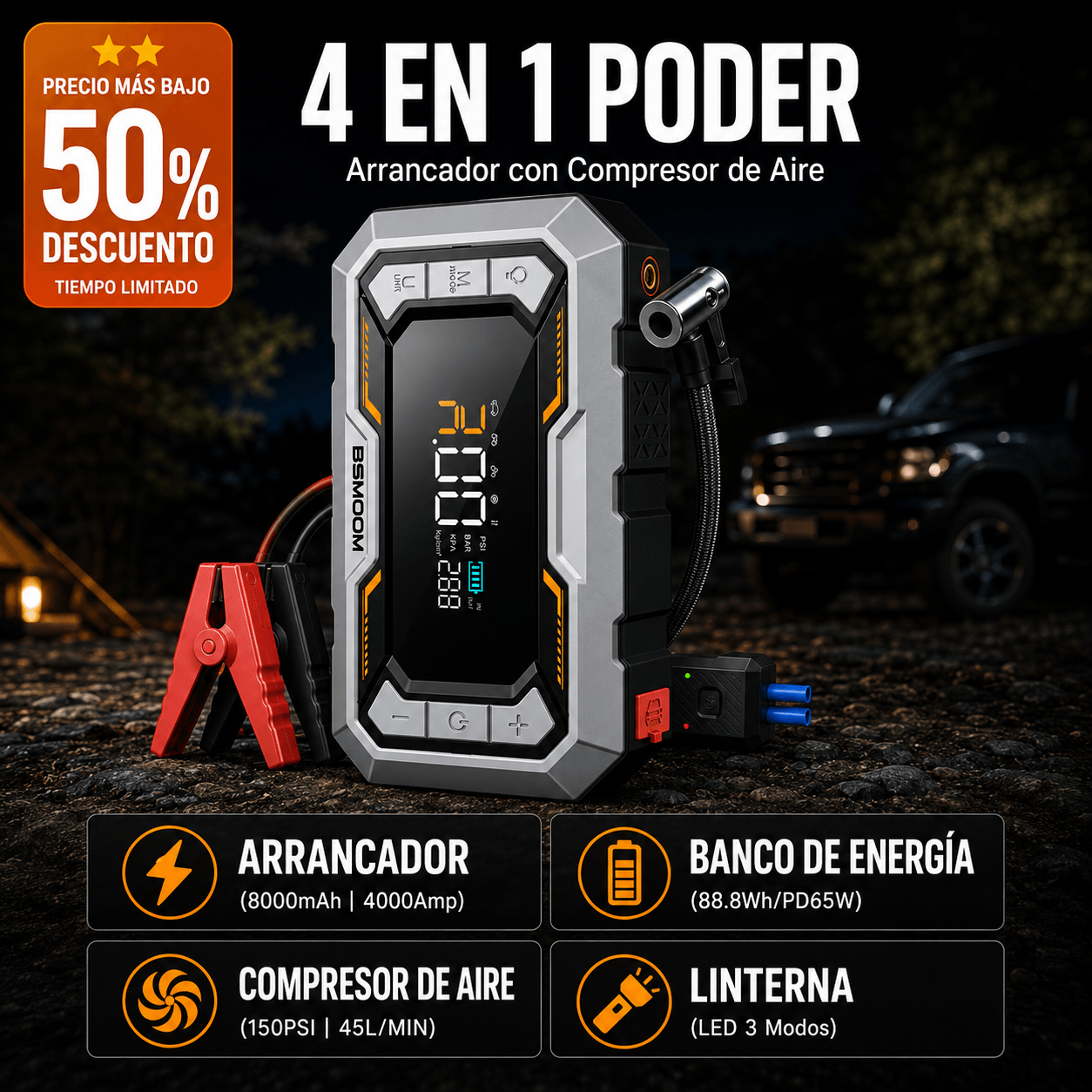 Compresor Pro 4 en 1