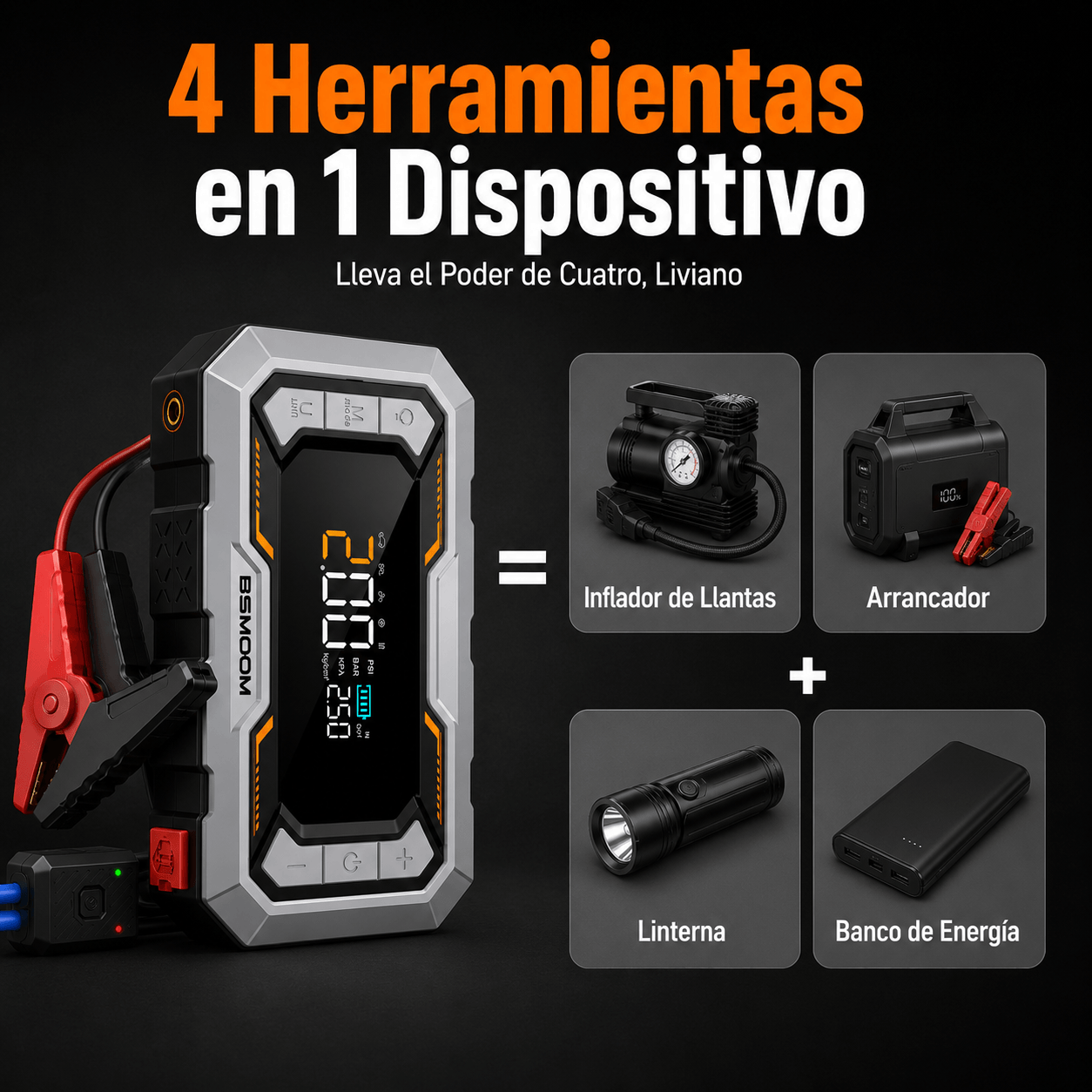 Compresor Pro 4 en 1