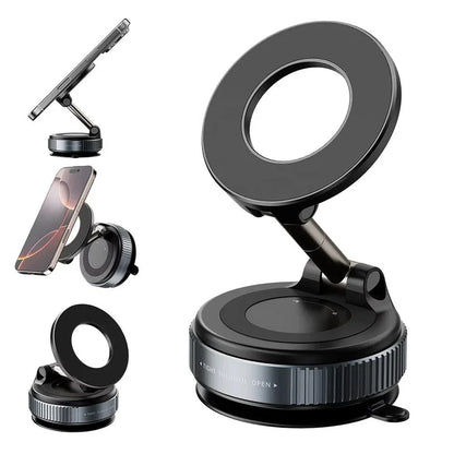 Soporte Magnético Para Celular Con Succión Al Vacío Y Rotación 360° Antivibración
